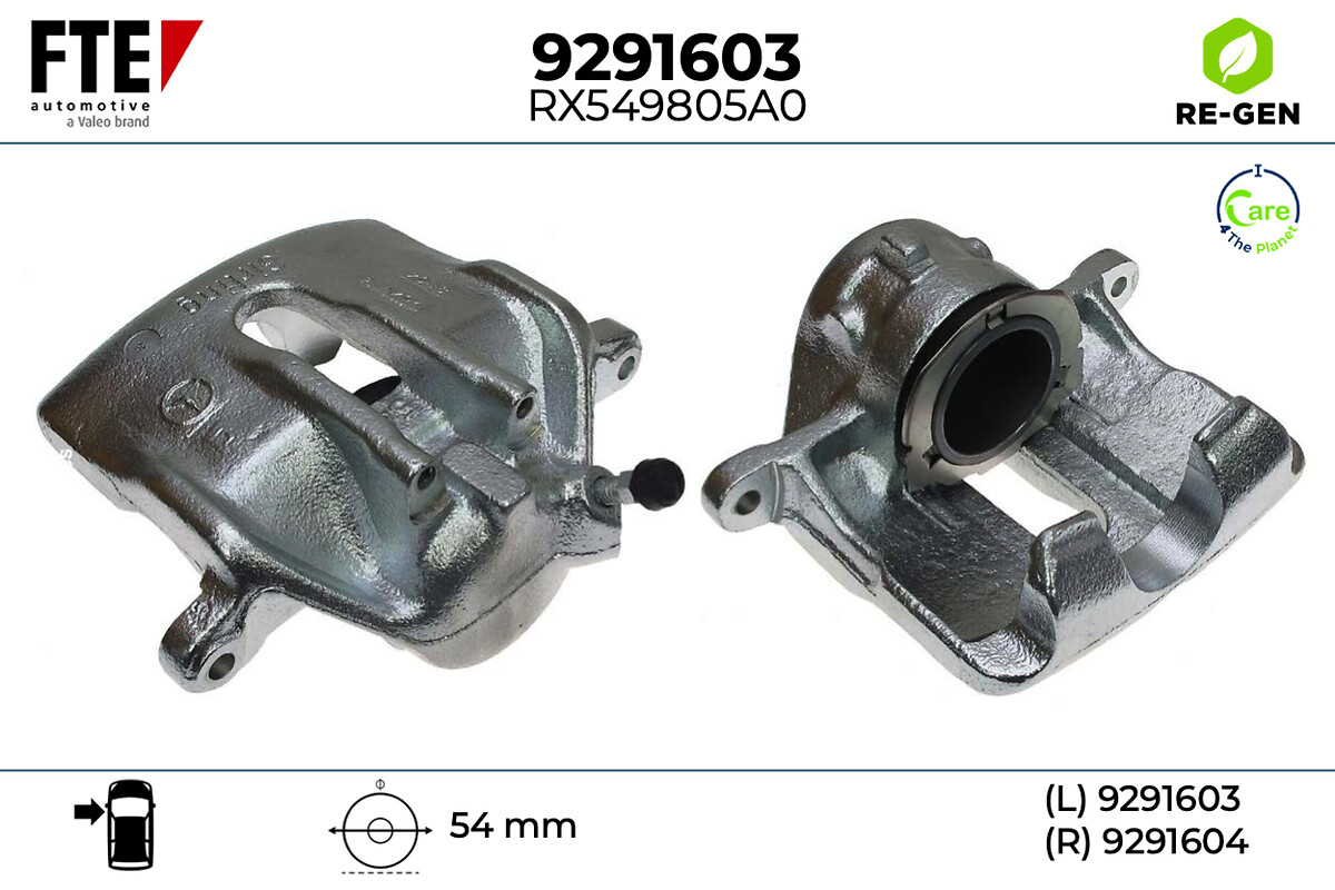 Étrier de frein FTE automotive GmbH ref. 9291603