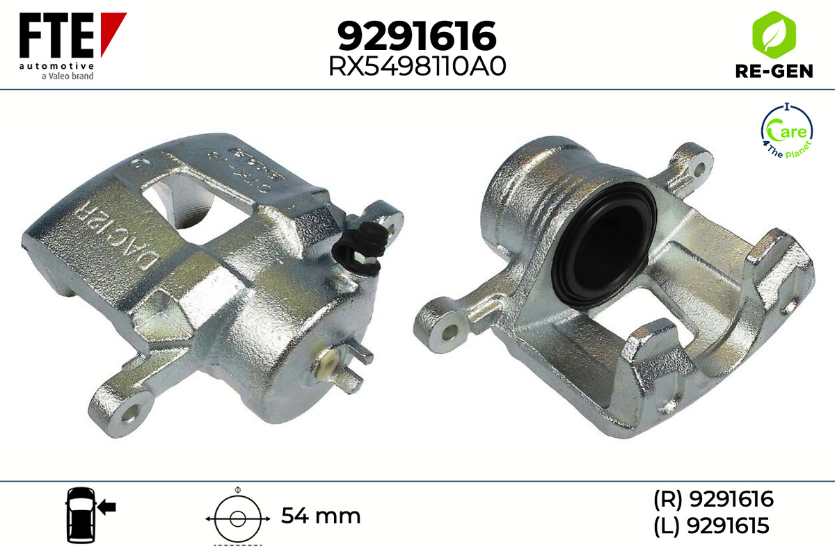 Étrier de frein FTE automotive GmbH ref. 9291616