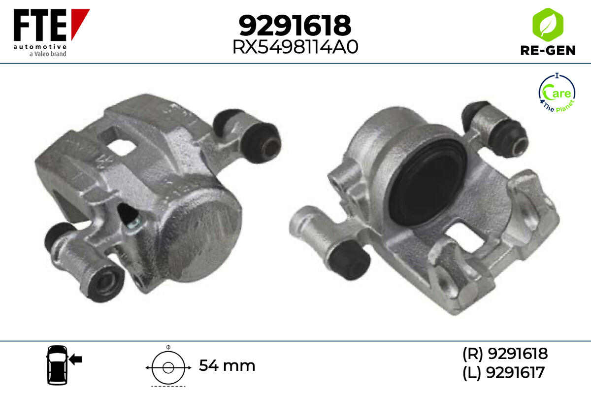 Étrier de frein FTE automotive GmbH ref. 9291618
