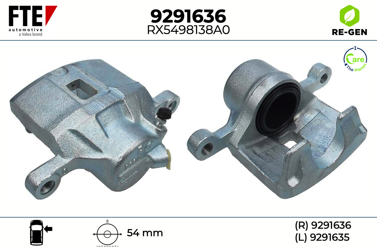 Étrier de frein FTE automotive GmbH ref. 9291636
