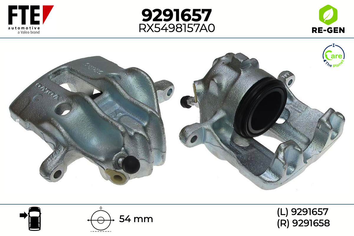 Étrier de frein FTE automotive GmbH ref. 9291657