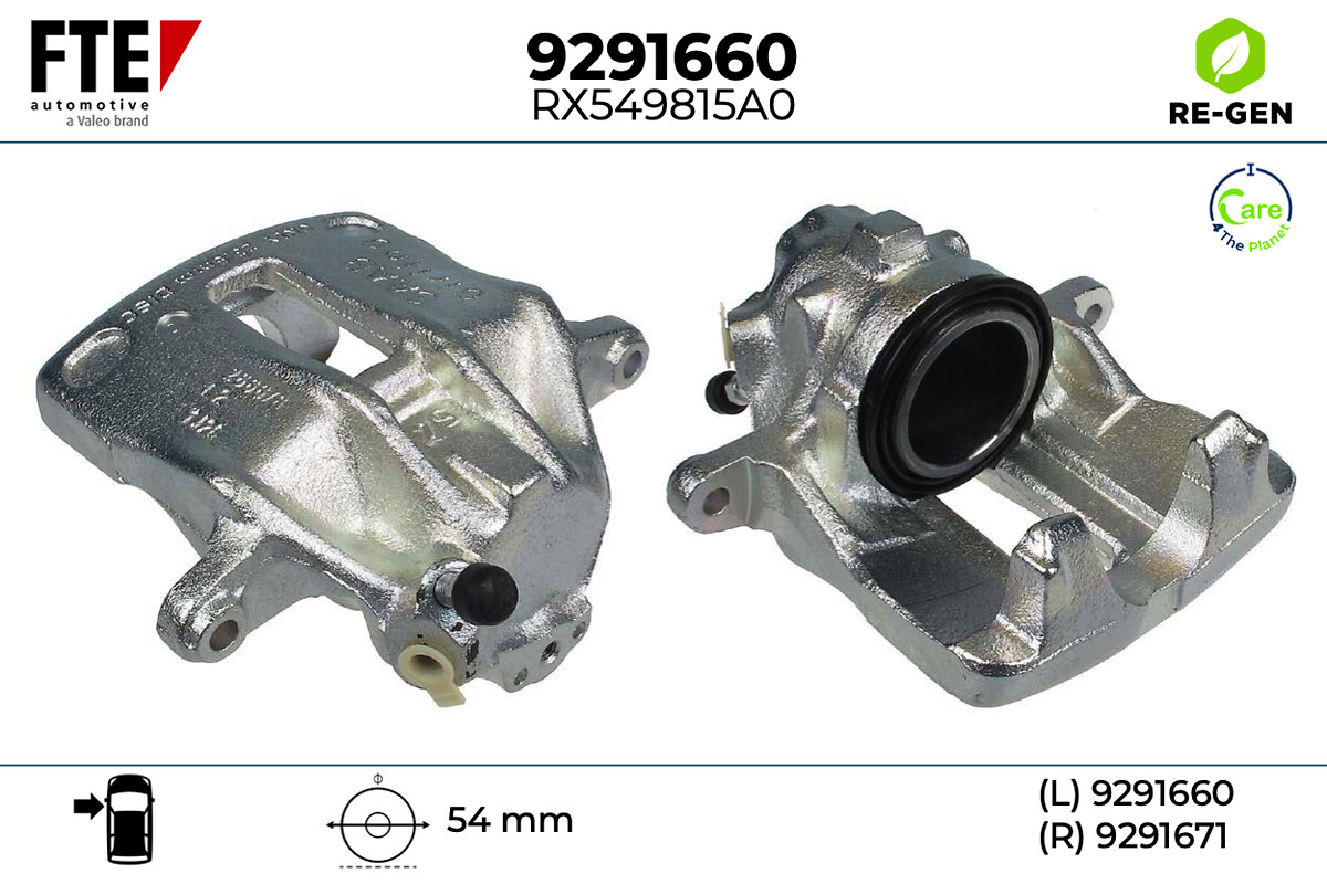 Étrier de frein FTE automotive GmbH ref. 9291660
