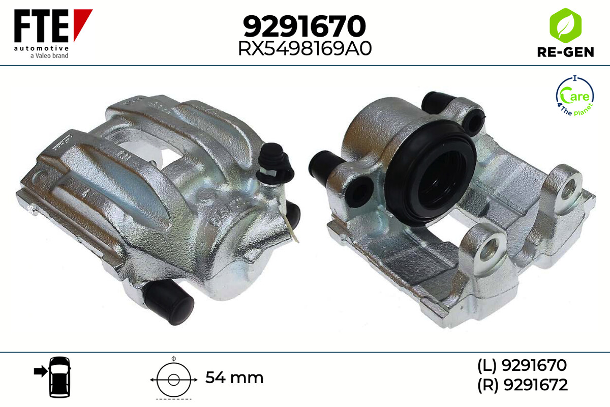 Étrier de frein FTE automotive GmbH ref. 9291670