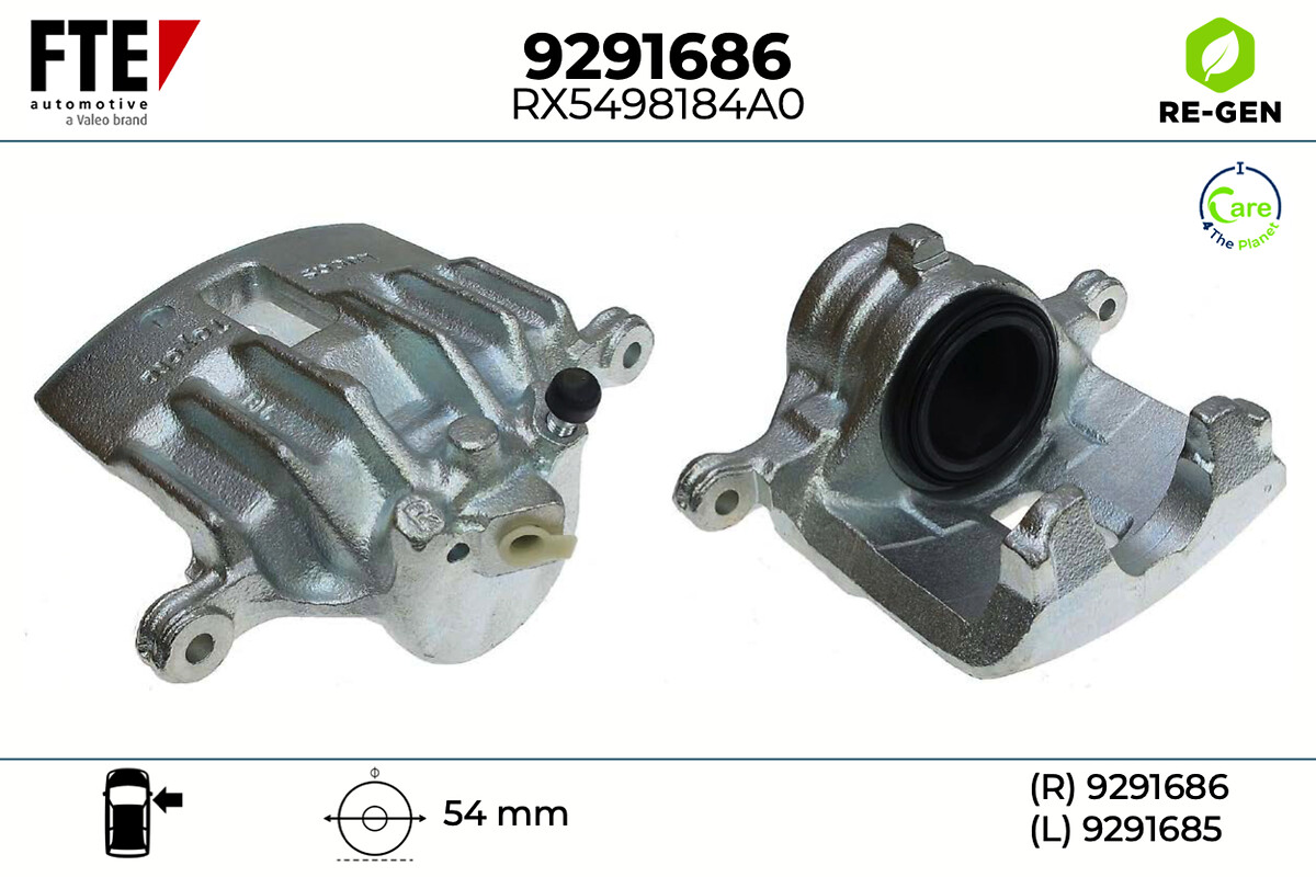 Étrier de frein FTE automotive GmbH ref. 9291686