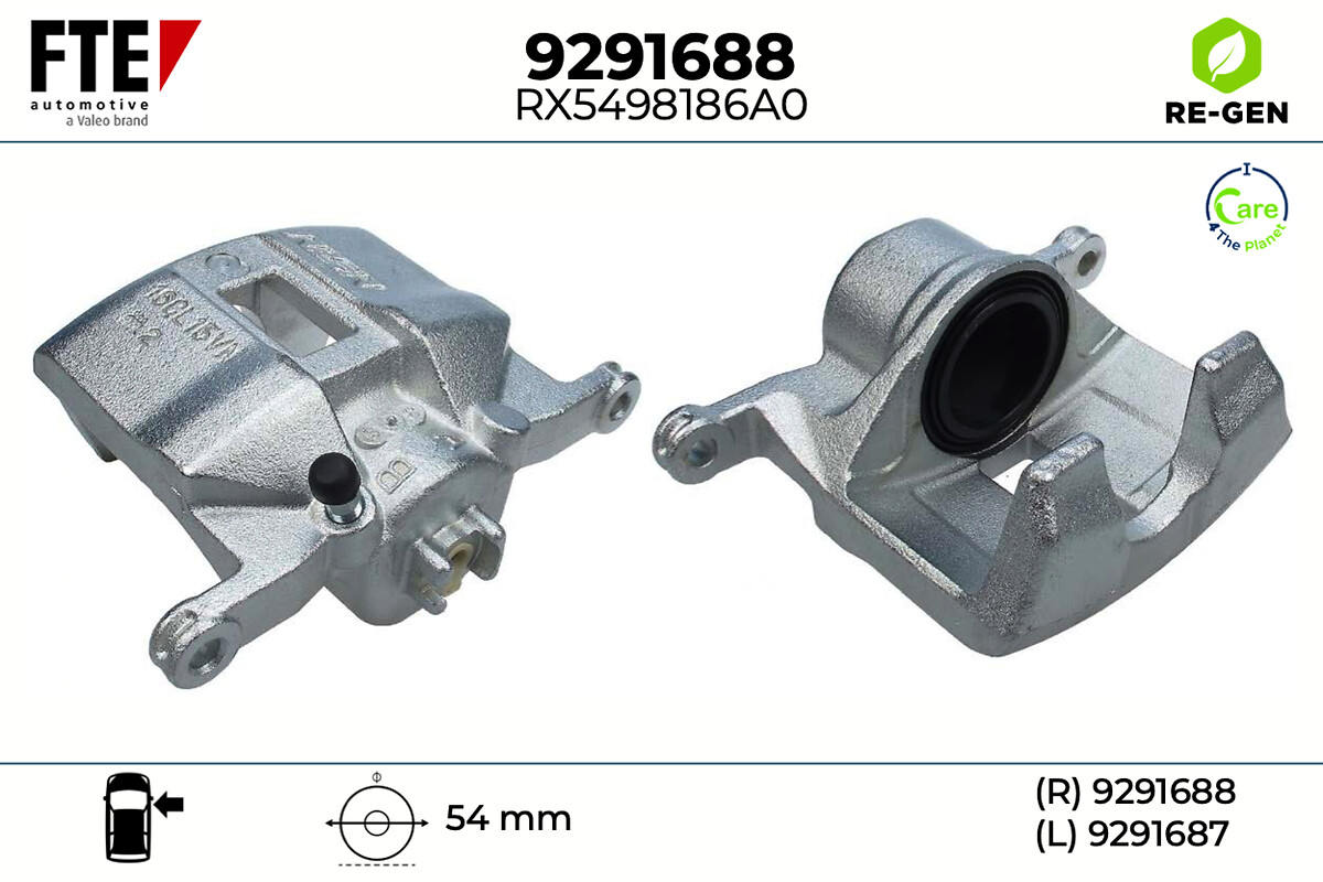 Étrier de frein FTE automotive GmbH ref. 9291688