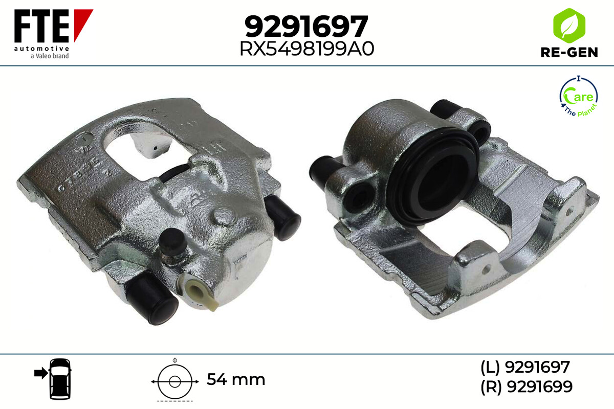 Étrier de frein FTE automotive GmbH ref. 9291697
