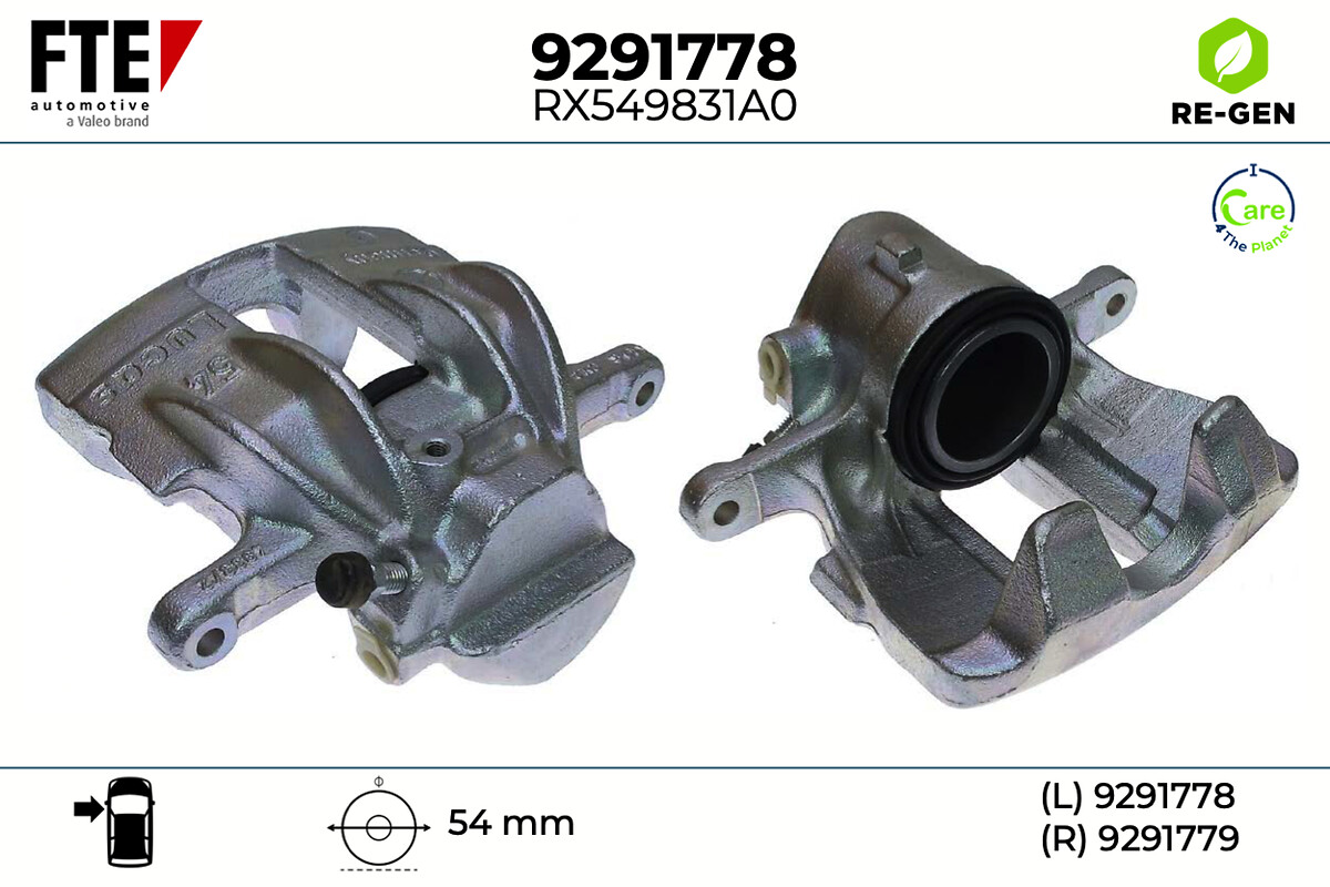 Étrier de frein FTE automotive GmbH ref. 9291778