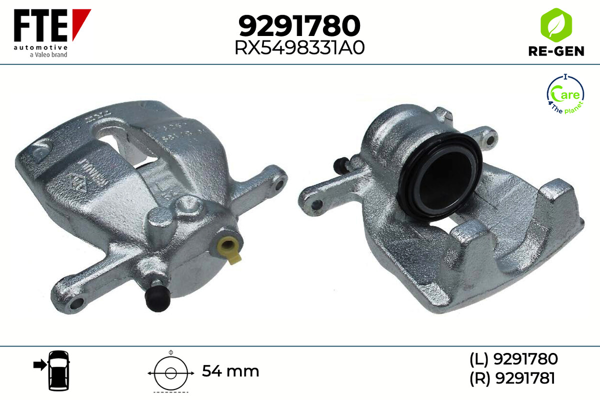 Étrier de frein FTE automotive GmbH ref. 9291780