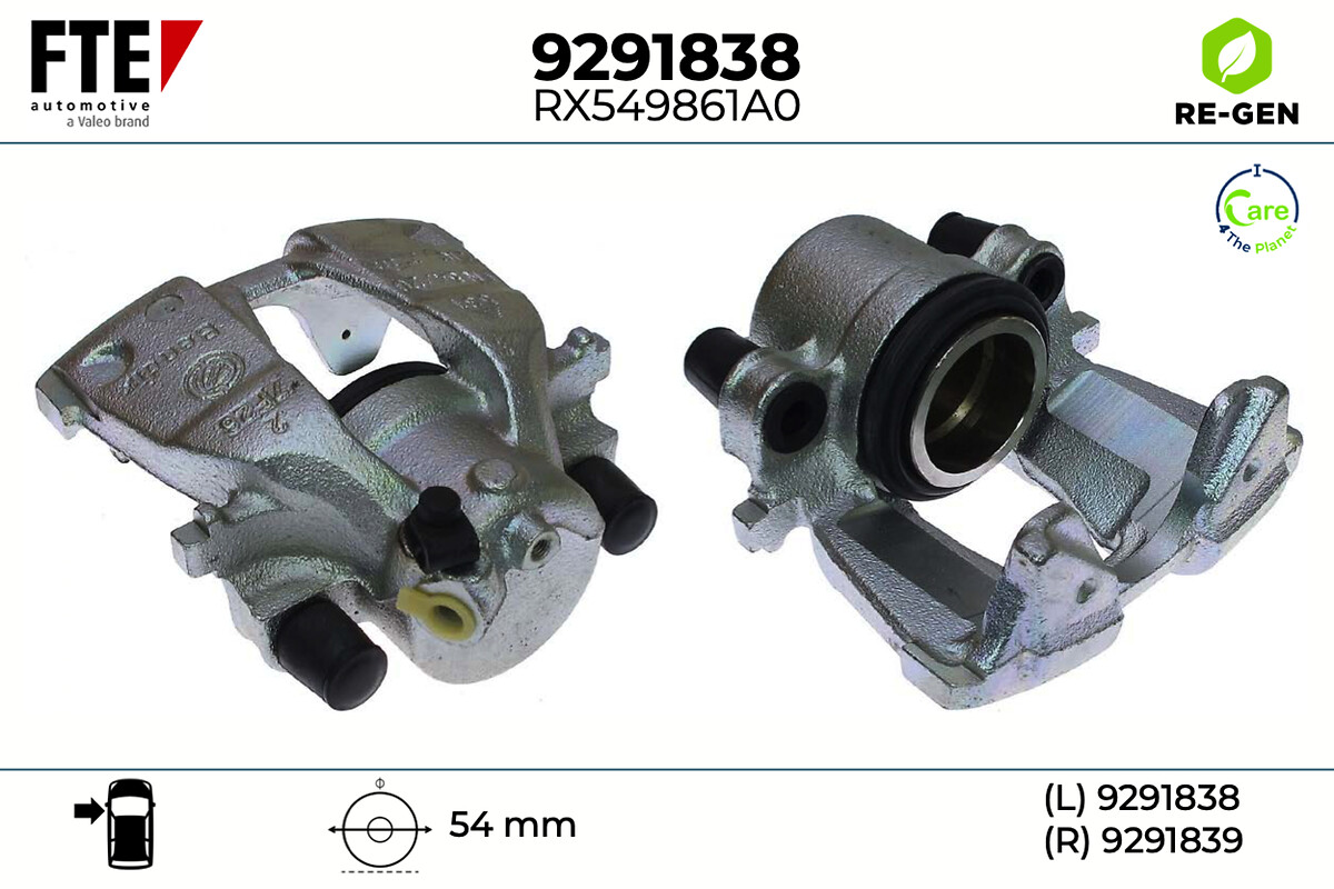 Étrier de frein FTE automotive GmbH ref. 9291838