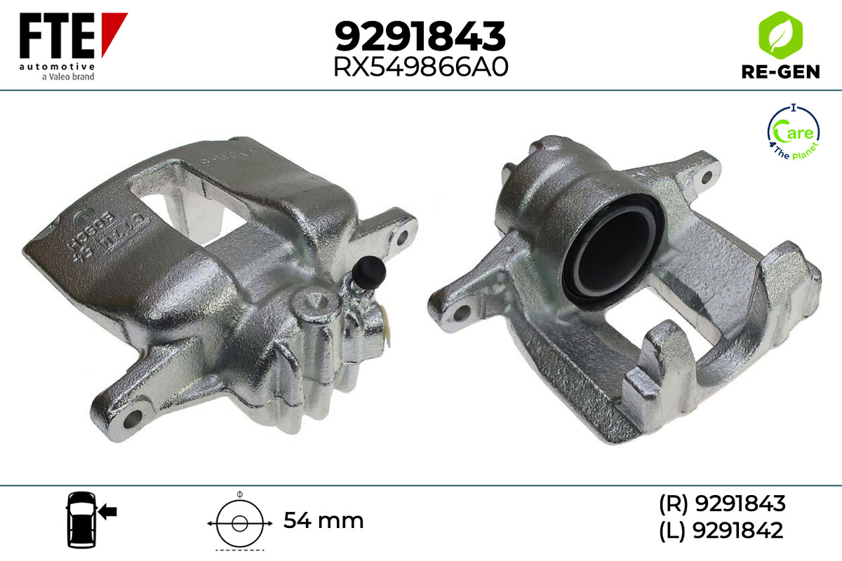Étrier de frein FTE automotive GmbH ref. 9291843