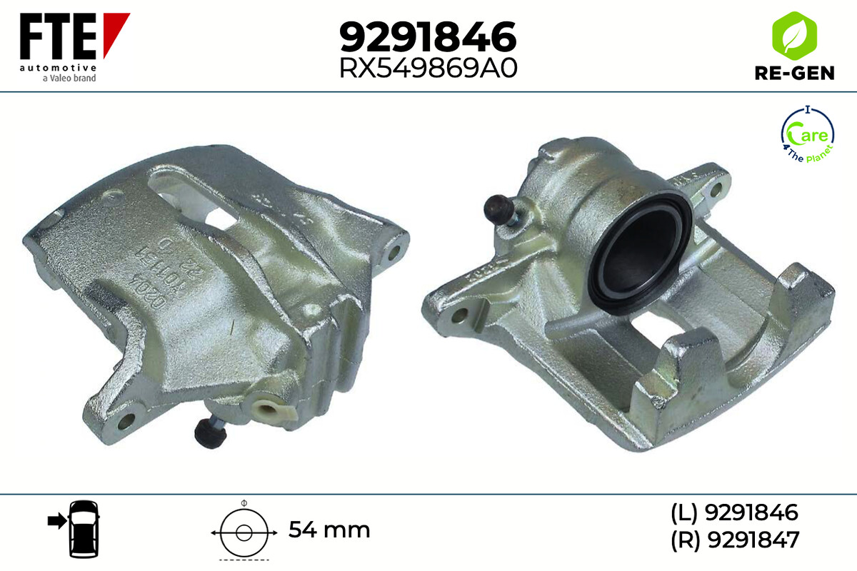 Étrier de frein FTE automotive GmbH ref. 9291846