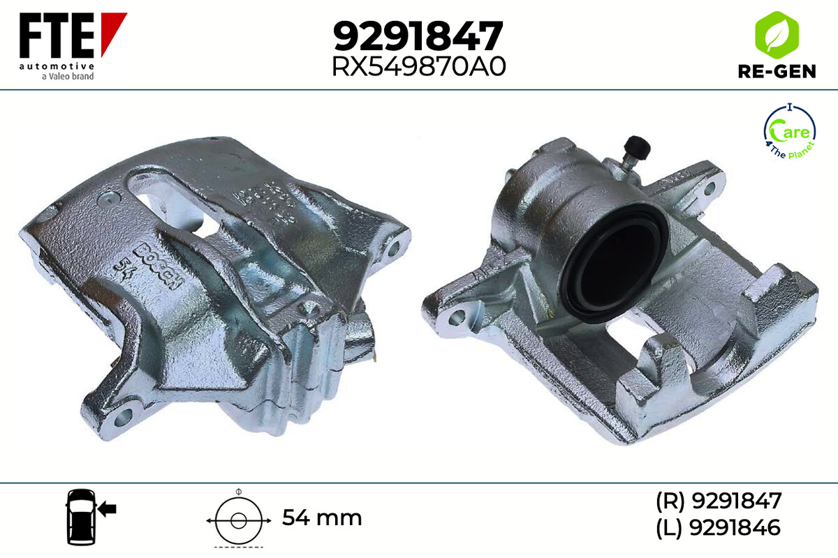 Étrier de frein FTE automotive GmbH ref. 9291847