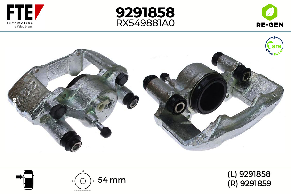 Étrier de frein FTE automotive GmbH ref. 9291858