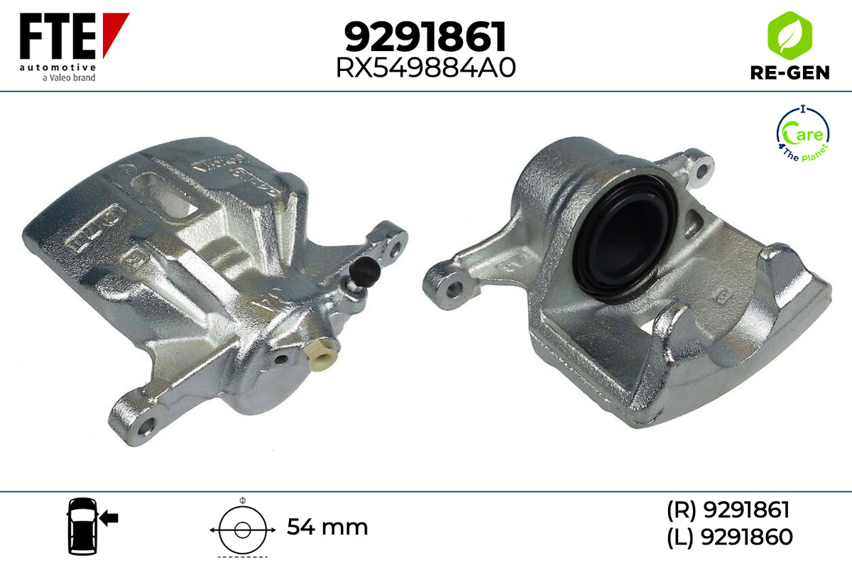 Étrier de frein FTE automotive GmbH ref. 9291861