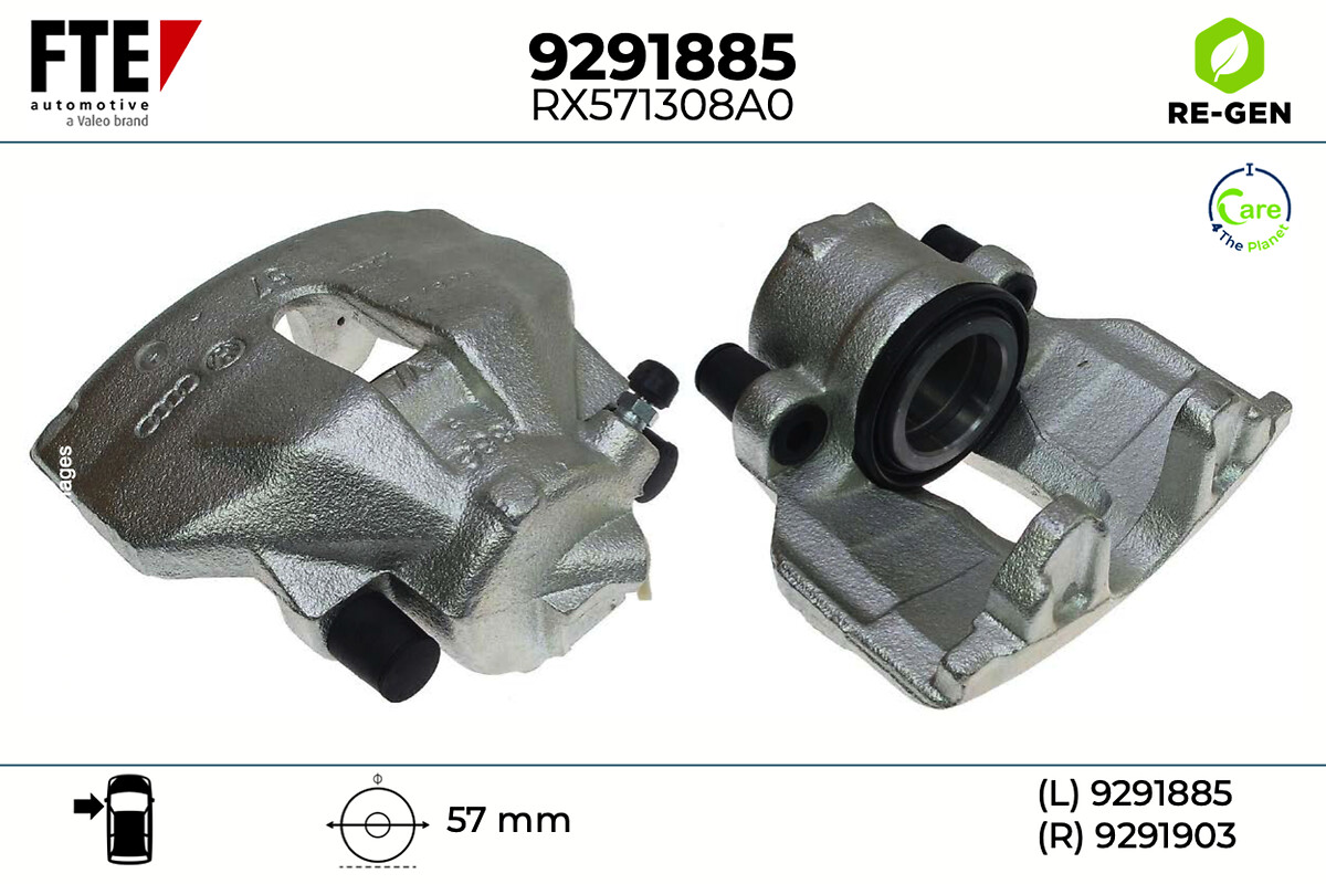 Étrier de frein FTE automotive GmbH ref. 9291885