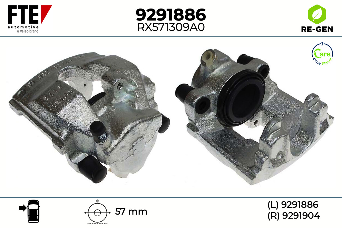 Étrier de frein FTE automotive GmbH ref. 9291886