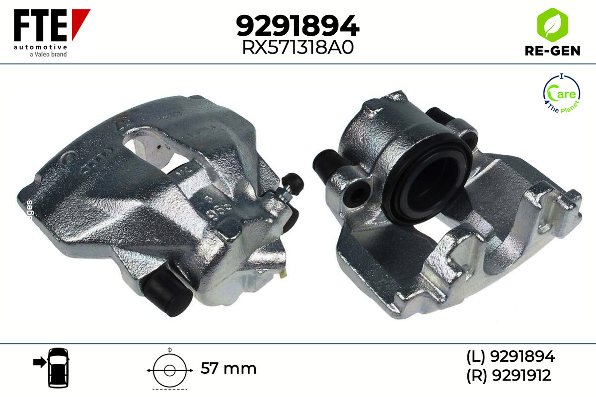 Étrier de frein FTE automotive GmbH ref. 9291894