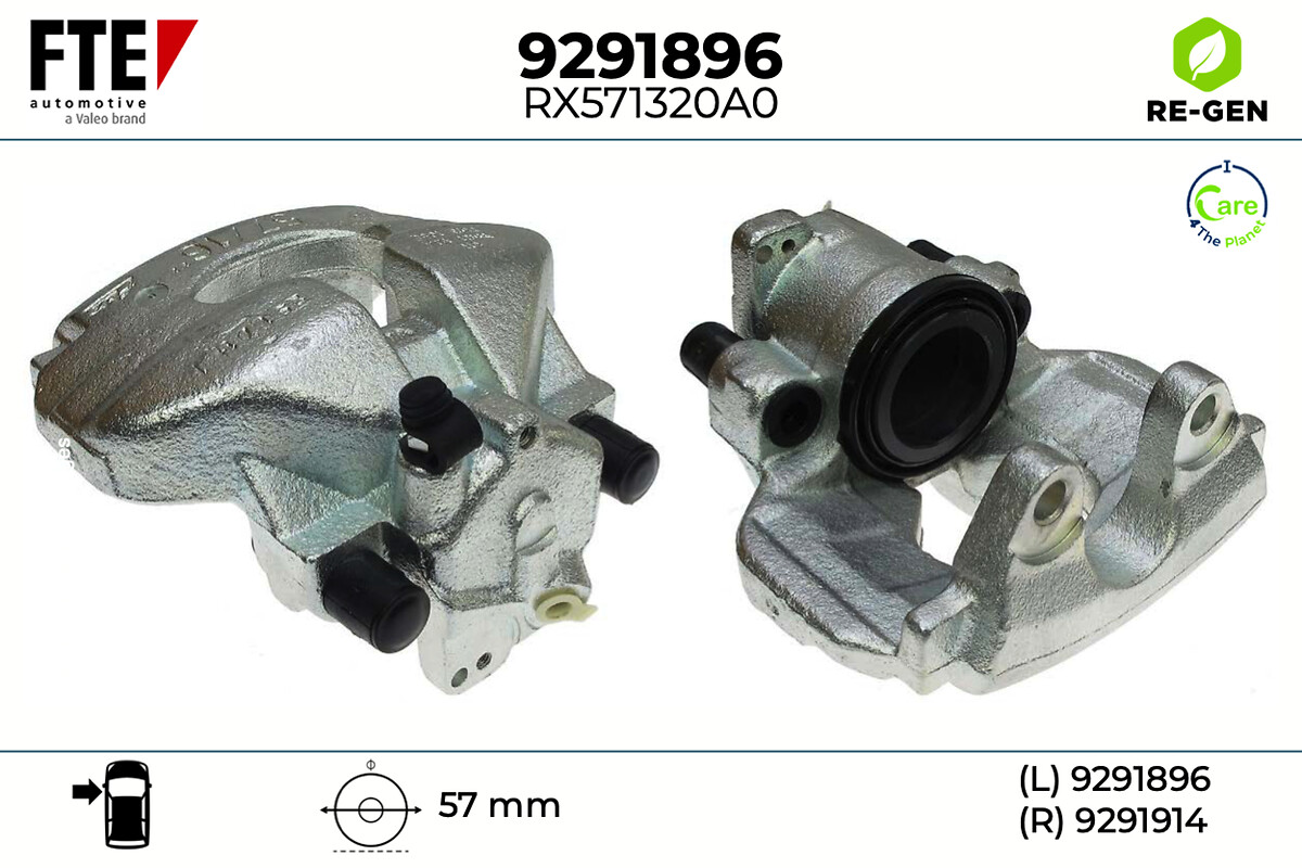 Étrier de frein FTE automotive GmbH ref. 9291896