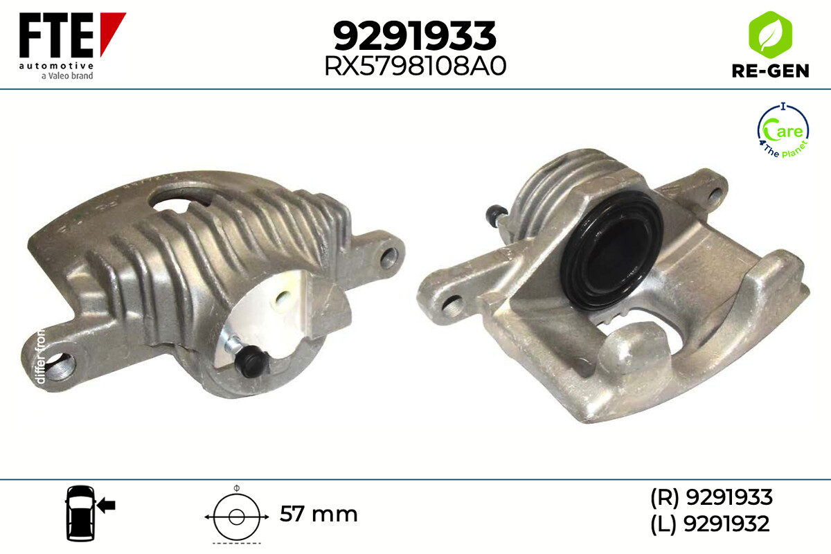 Étrier de frein FTE automotive GmbH ref. 9291933