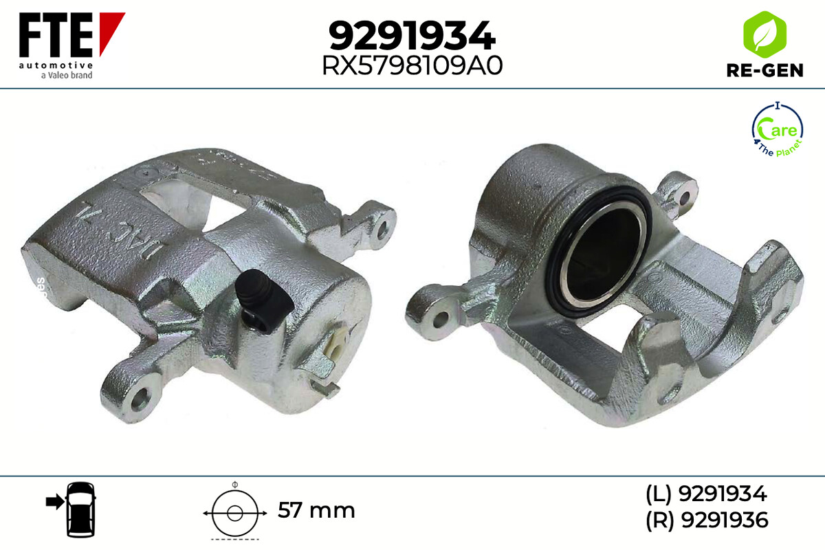 Étrier de frein FTE automotive GmbH ref. 9291934