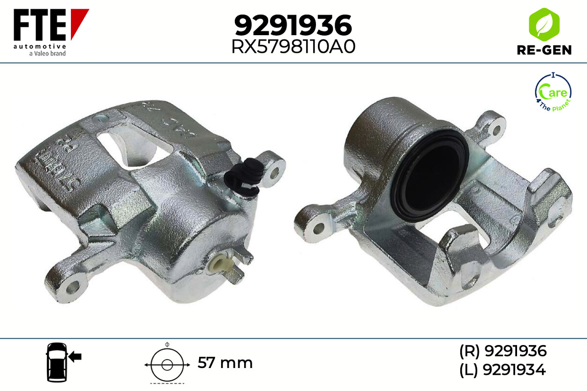 Étrier de frein FTE automotive GmbH ref. 9291936