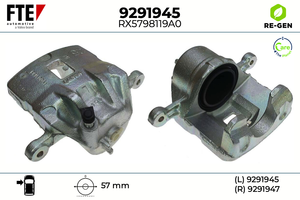 Étrier de frein FTE automotive GmbH ref. 9291945