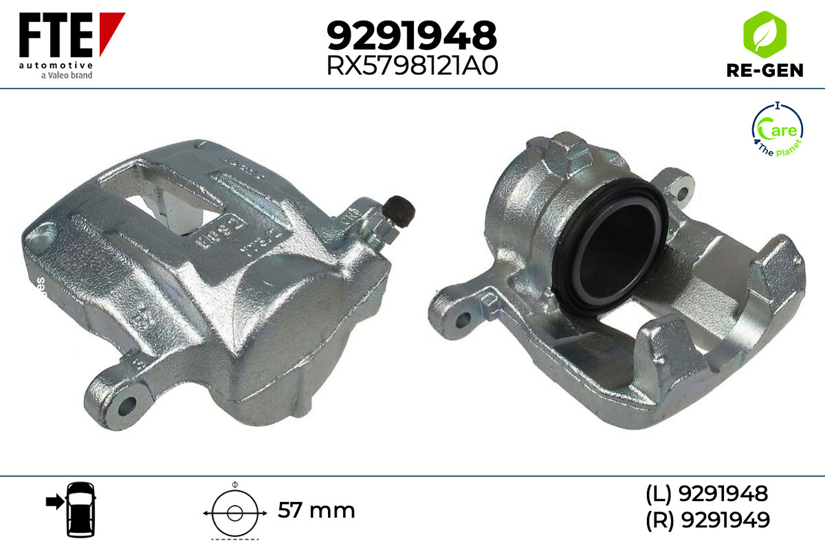 Étrier de frein FTE automotive GmbH ref. 9291948