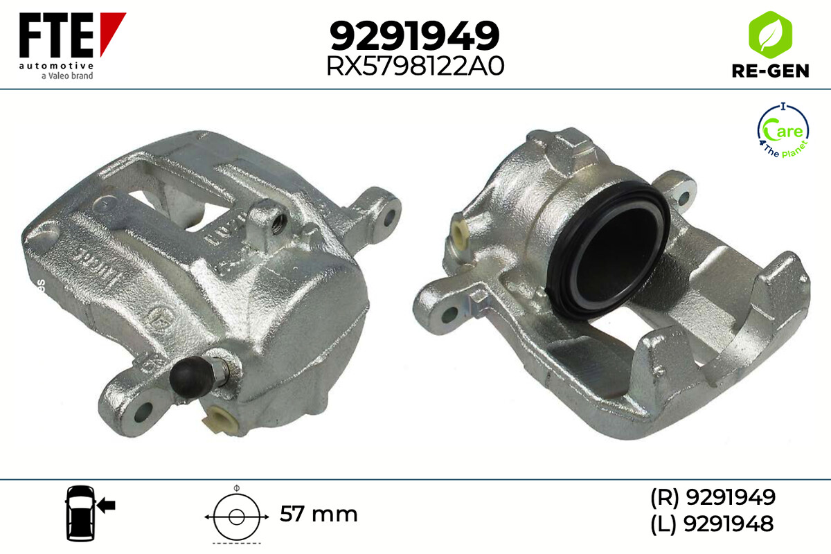Étrier de frein FTE automotive GmbH ref. 9291949