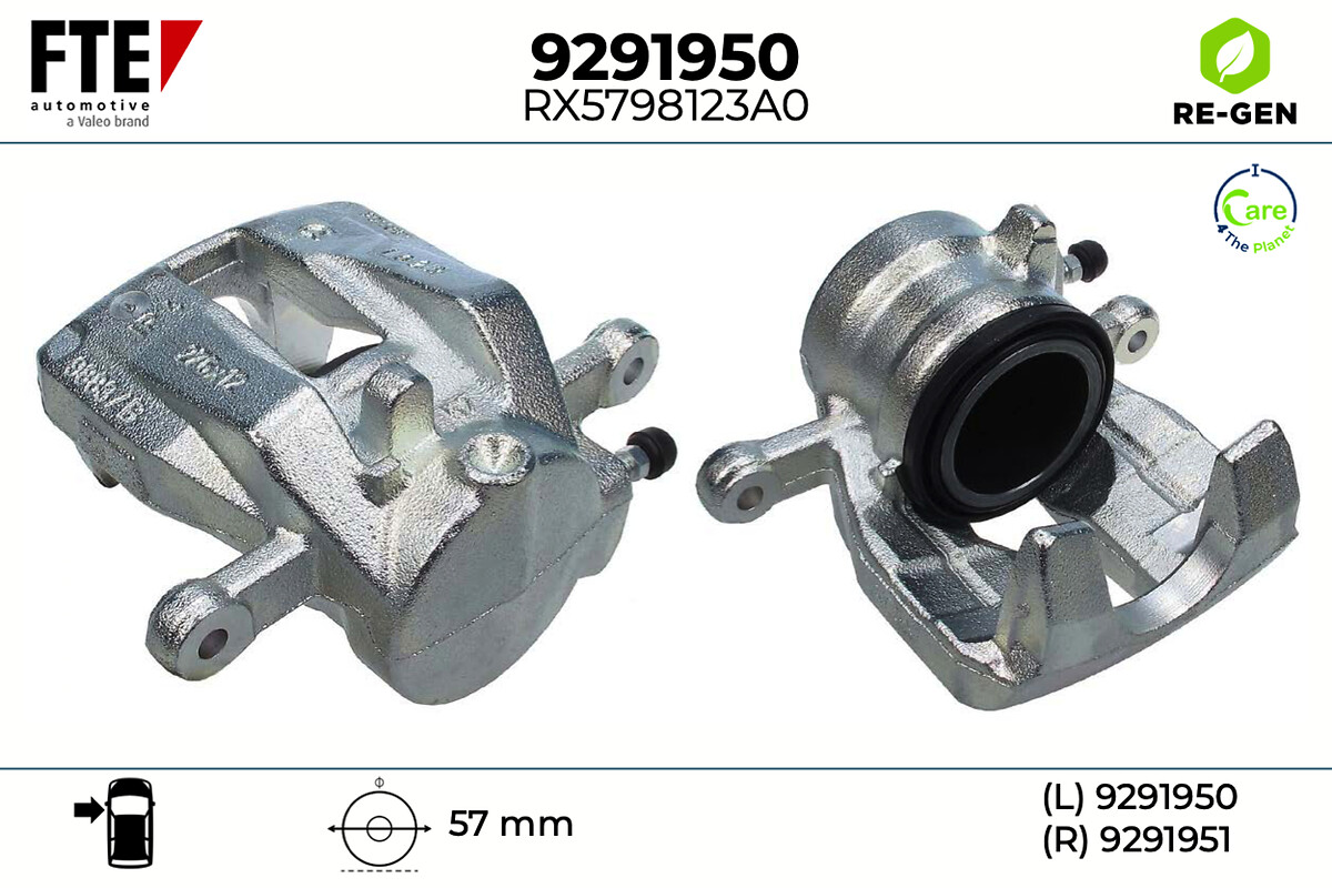 Étrier de frein FTE automotive GmbH ref. 9291950