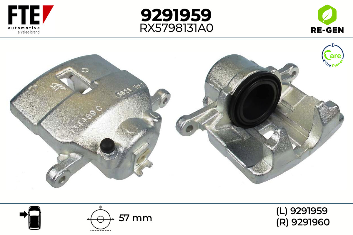 Étrier de frein FTE automotive GmbH ref. 9291959