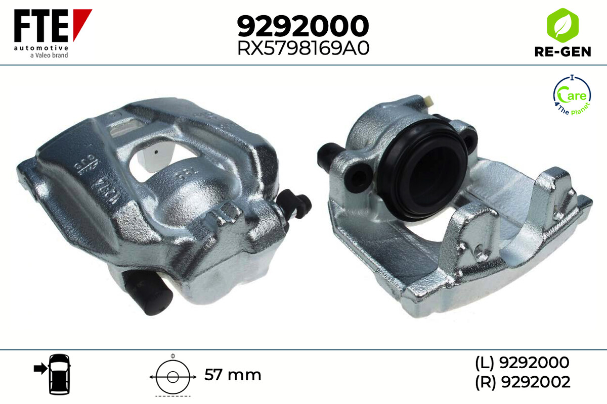 Étrier de frein FTE automotive GmbH ref. 9292000