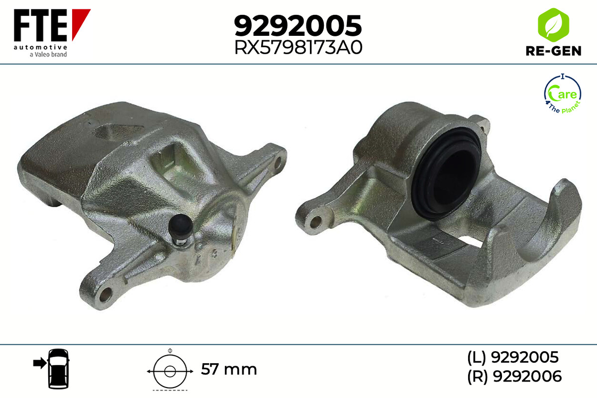 Étrier de frein FTE automotive GmbH ref. 9292005