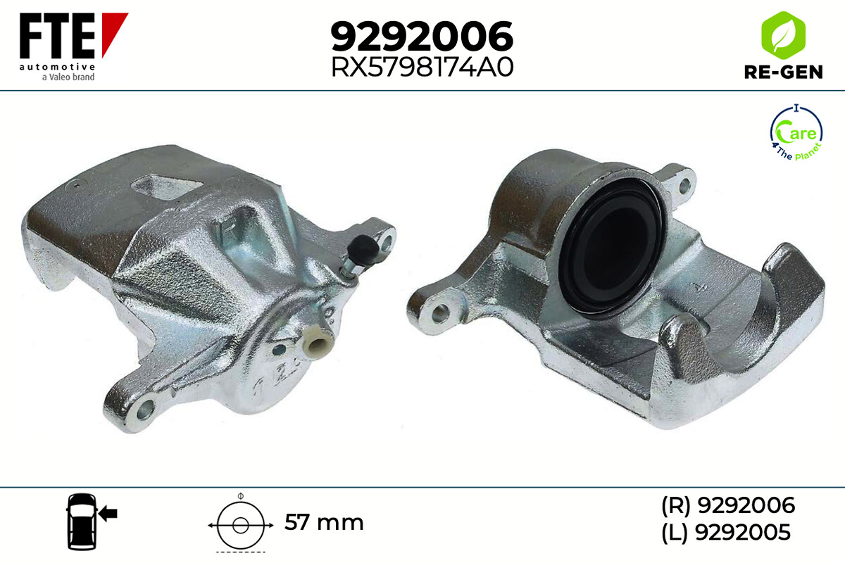 Étrier de frein FTE automotive GmbH ref. 9292006