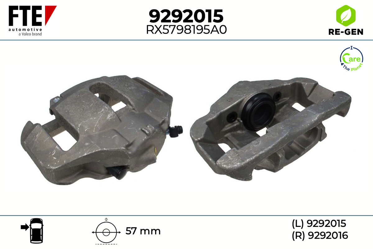 Étrier de frein FTE automotive GmbH ref. 9292015