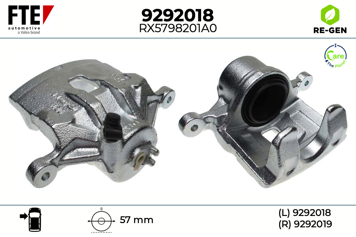 Étrier de frein FTE automotive GmbH 9292018