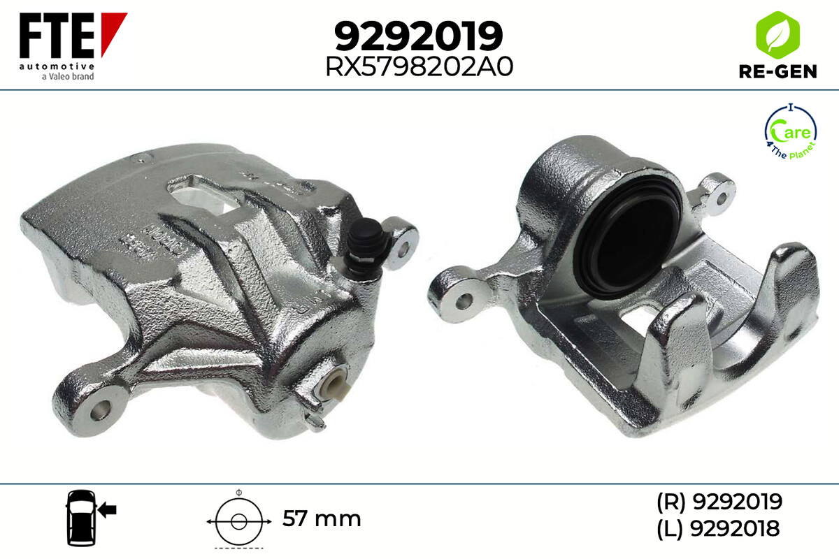 Étrier de frein FTE automotive GmbH ref. 9292019