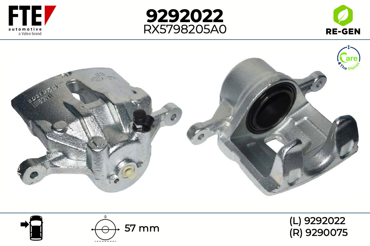 Étrier de frein FTE automotive GmbH ref. 9292022