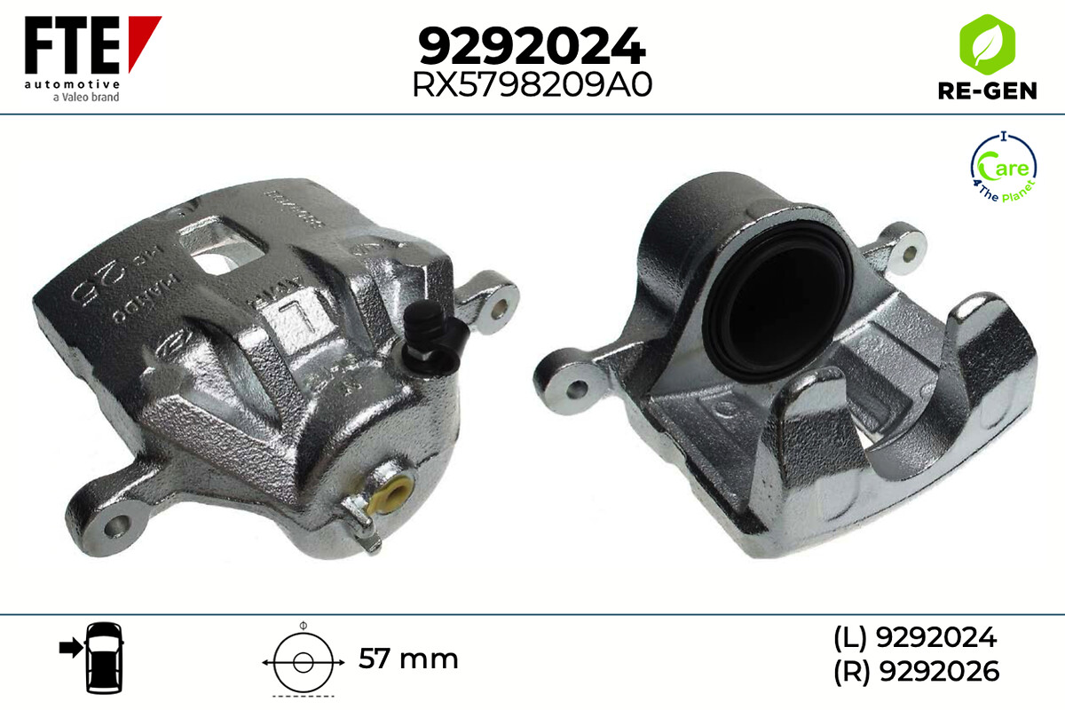 Étrier de frein FTE automotive GmbH ref. 9292024