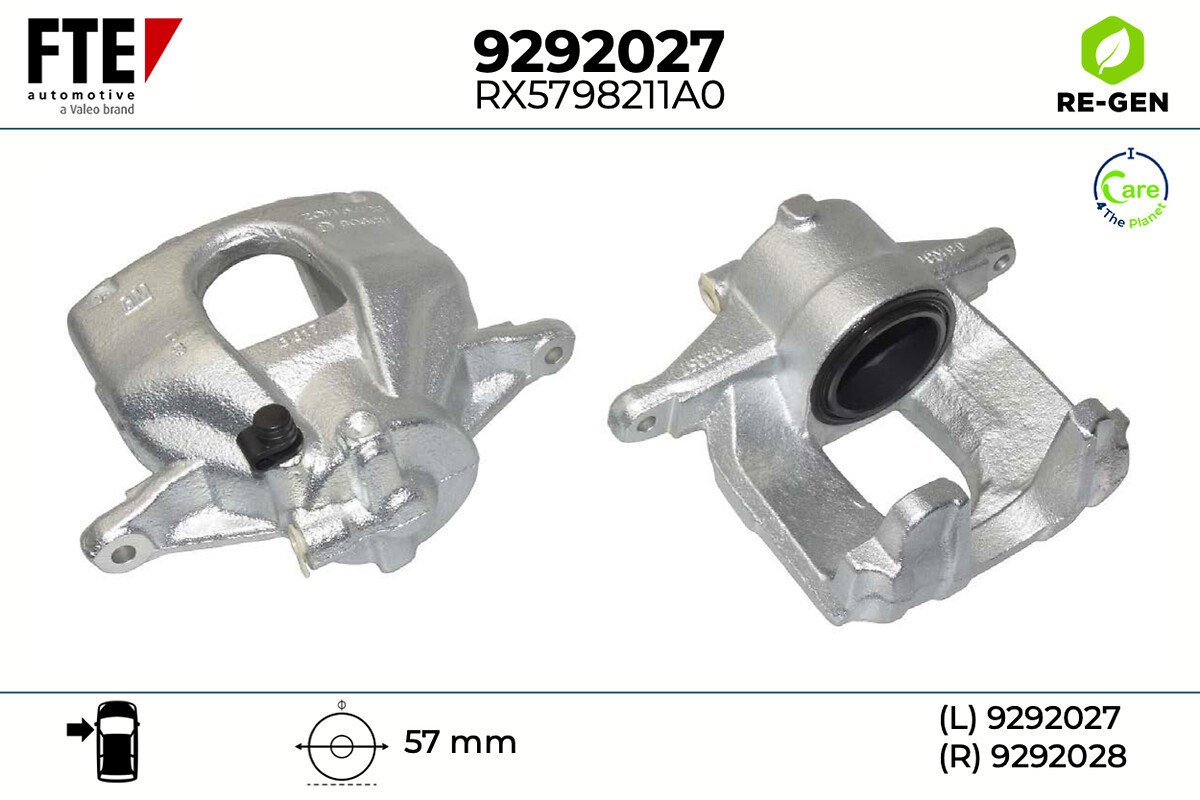 Étrier de frein FTE automotive GmbH ref. 9292027