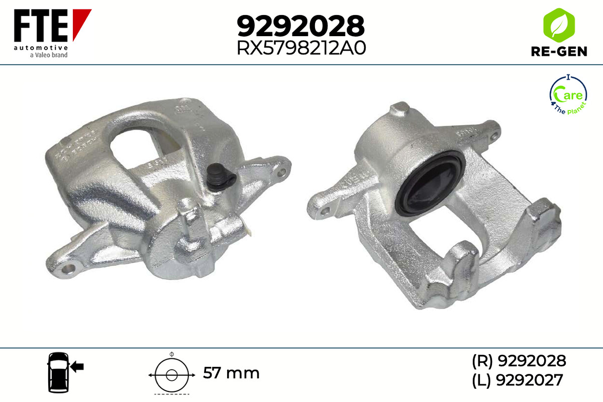 Étrier de frein FTE automotive GmbH 9292028