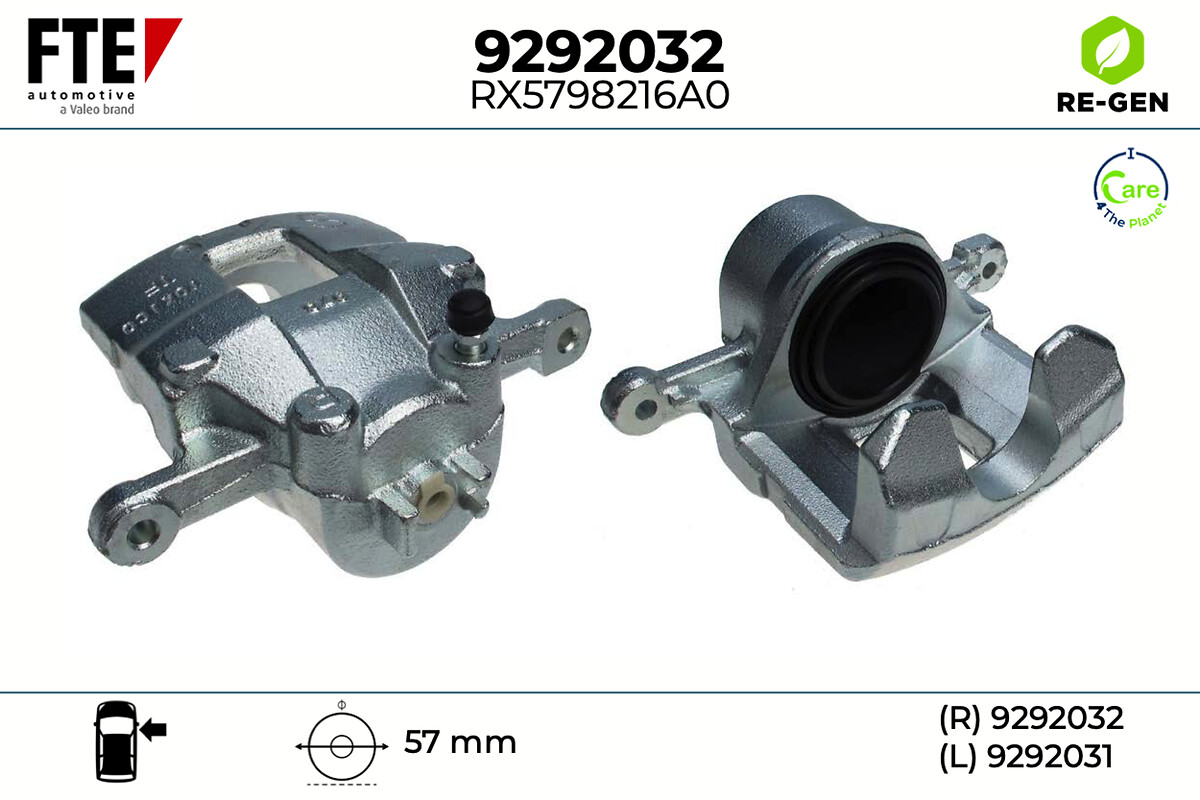 Étrier de frein FTE automotive GmbH ref. 9292032