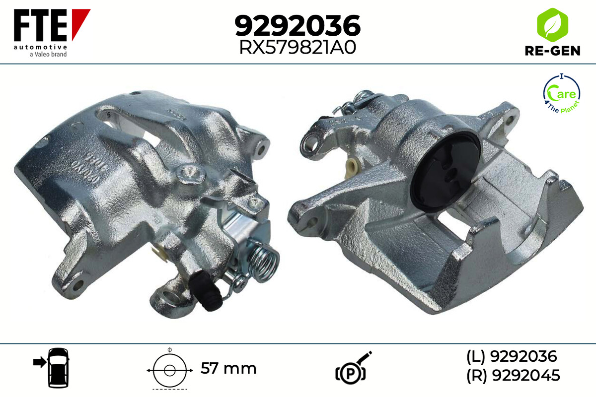 Étrier de frein FTE automotive GmbH ref. 9292036