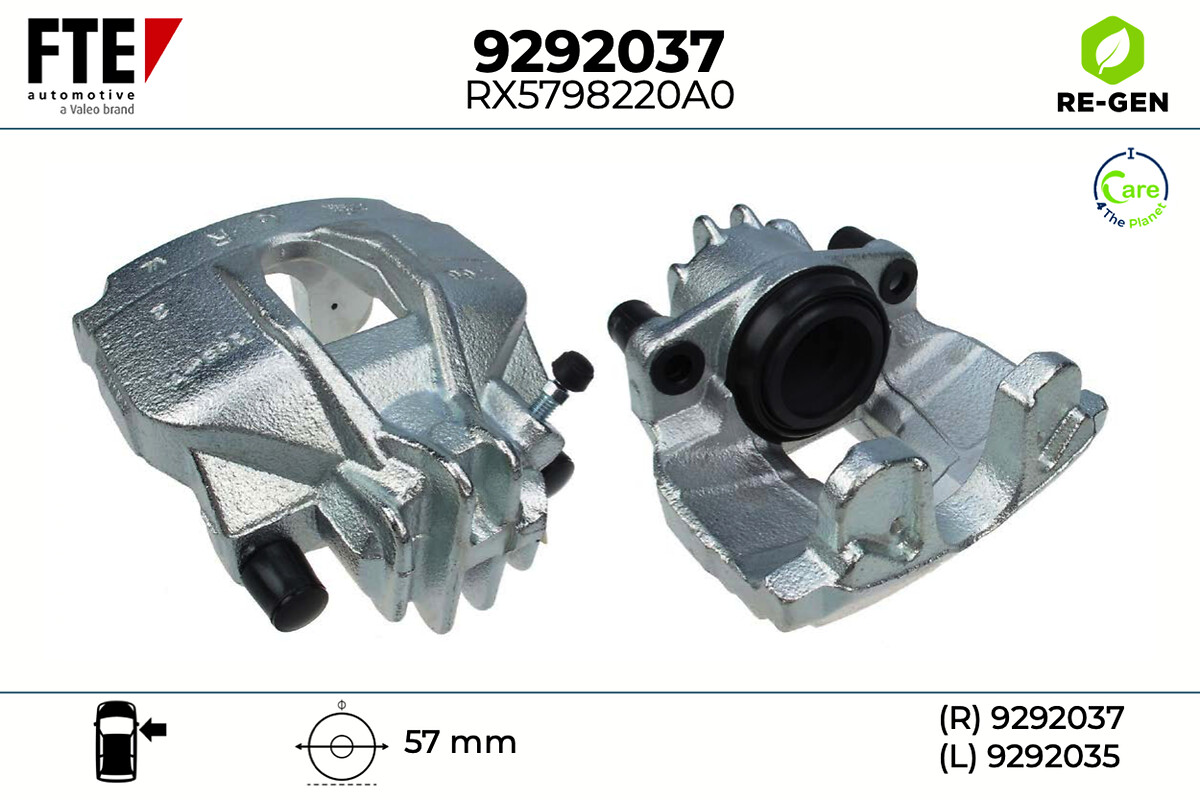 Étrier de frein FTE automotive GmbH ref. 9292037