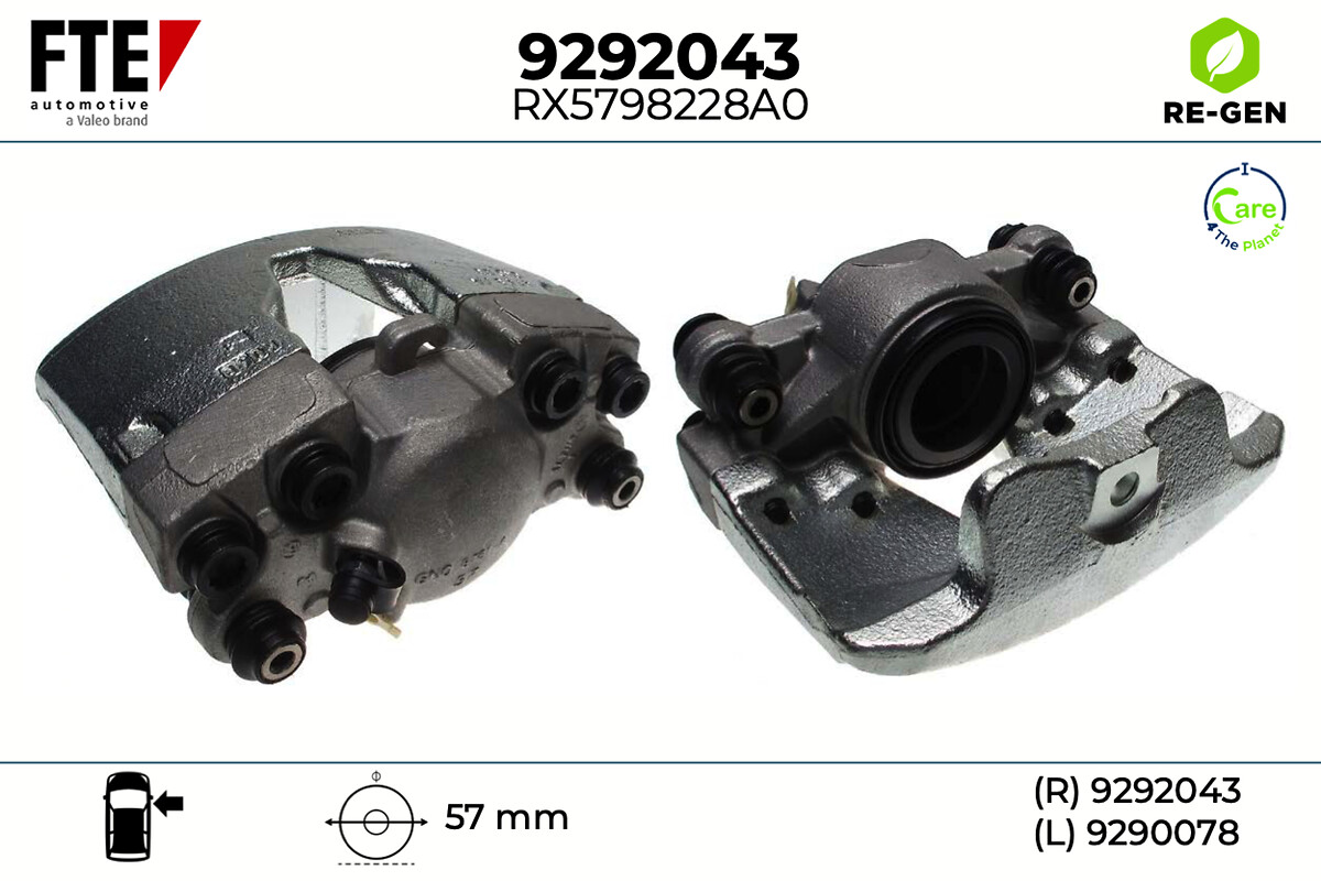 Étrier de frein FTE automotive GmbH ref. 9292043