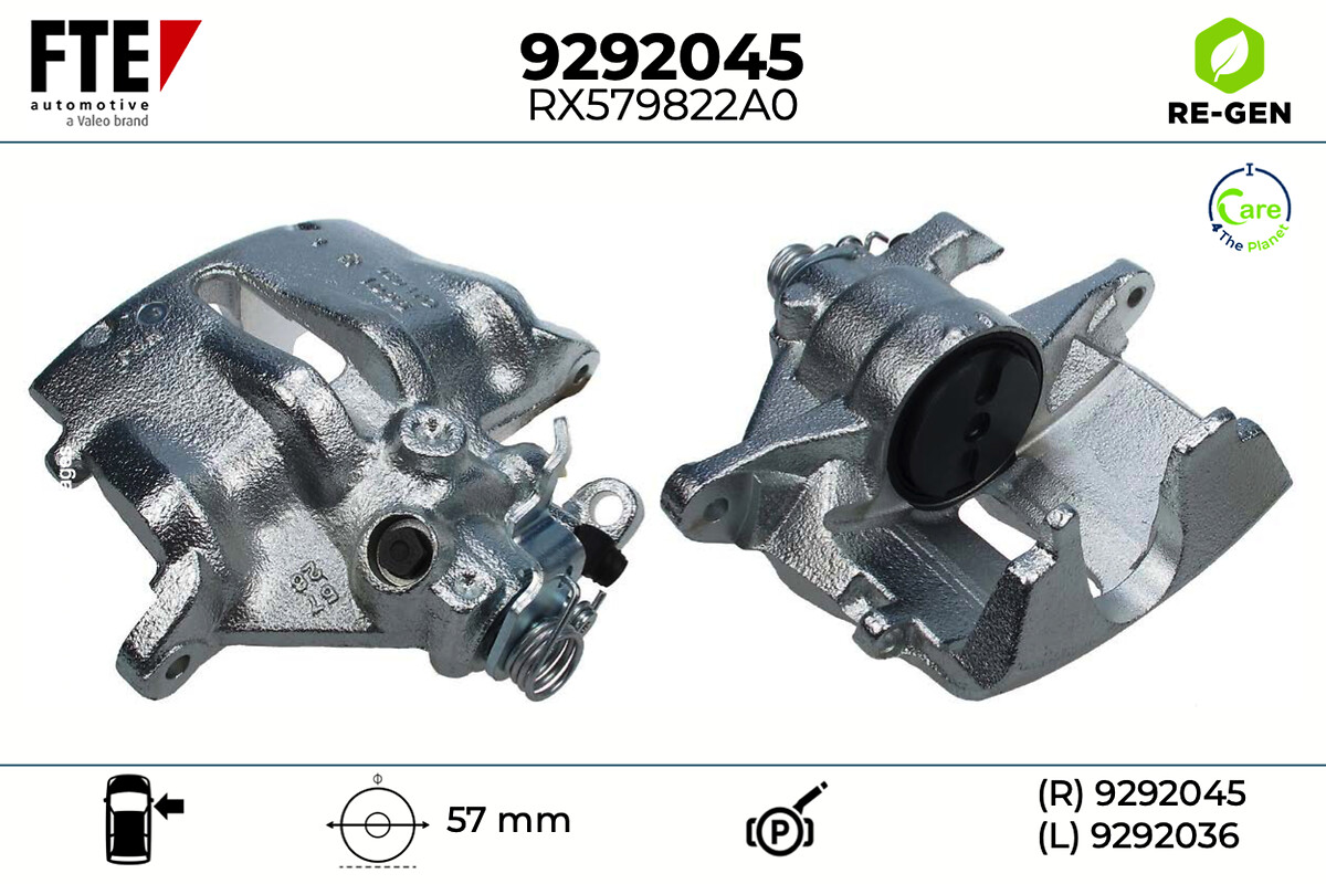 Étrier de frein FTE automotive GmbH ref. 9292045