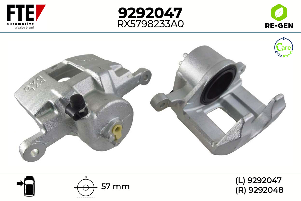 Étrier de frein FTE automotive GmbH ref. 9292047