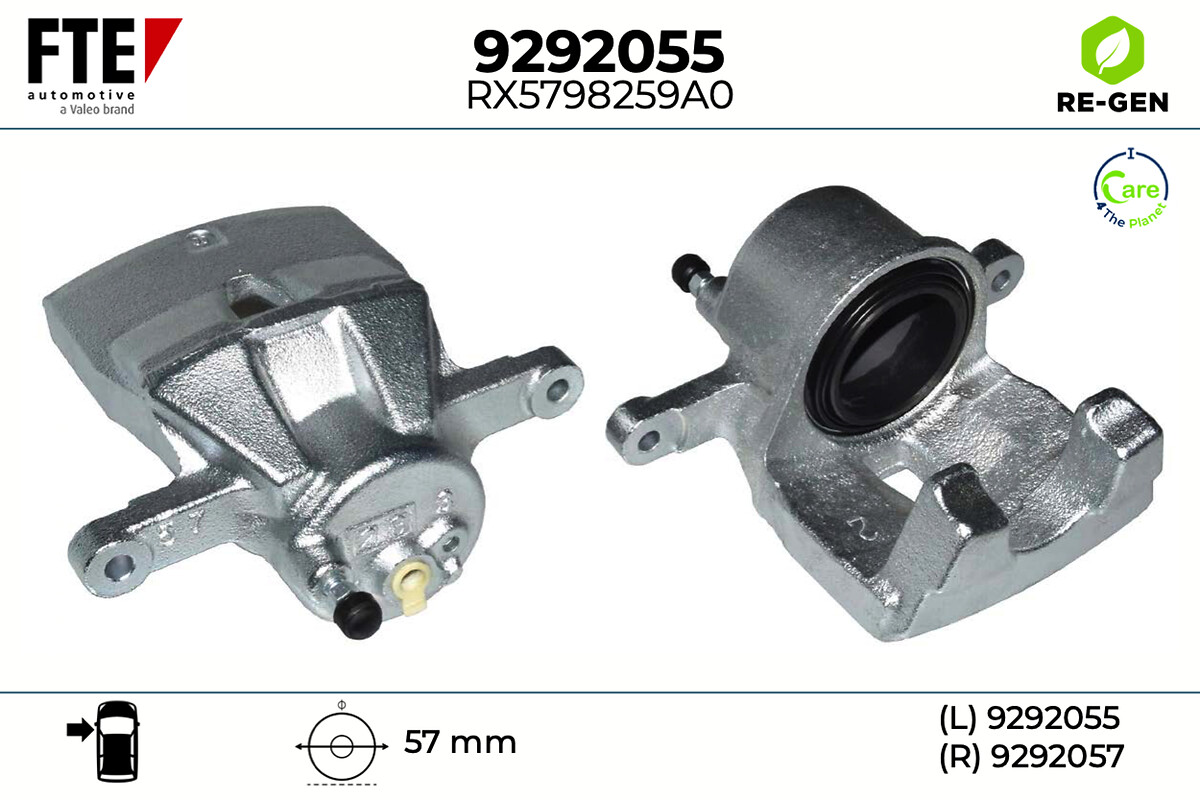 Étrier de frein FTE automotive GmbH ref. 9292055