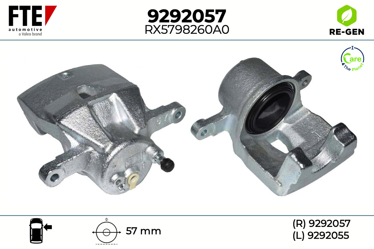 Étrier de frein FTE automotive GmbH ref. 9292057