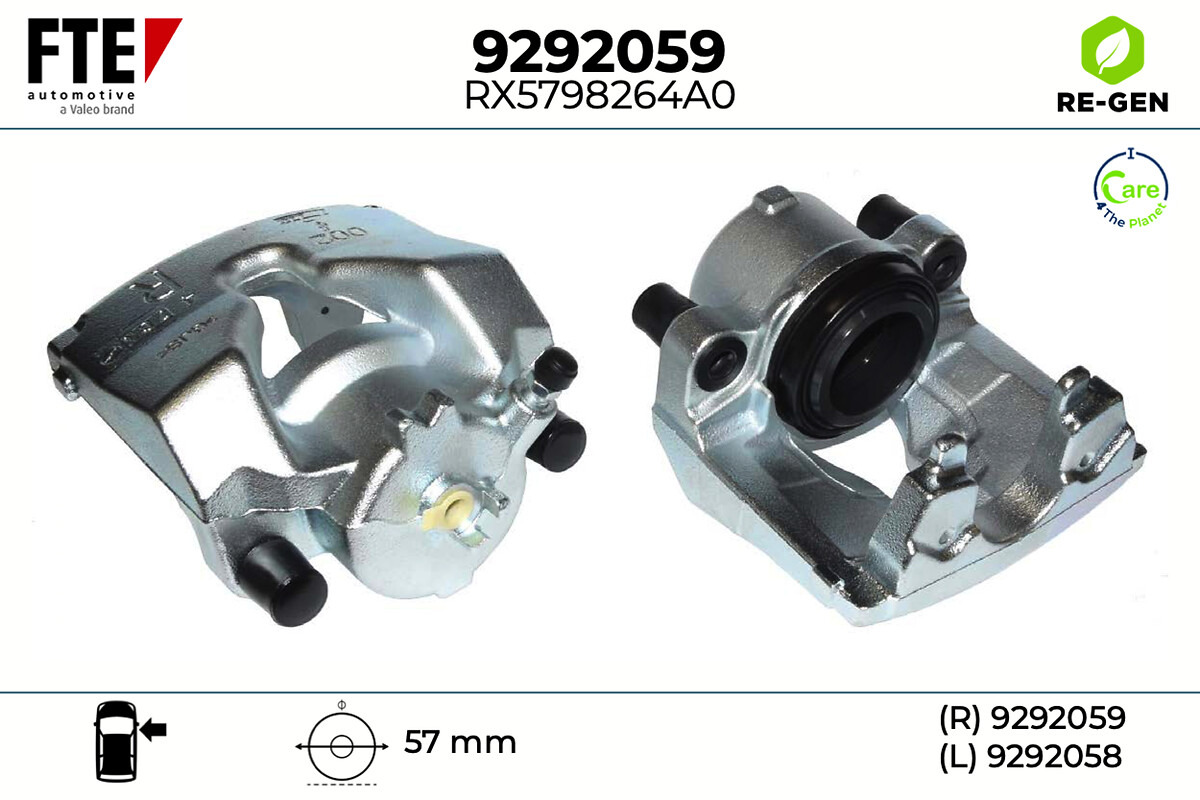 Étrier de frein FTE automotive GmbH 9292059