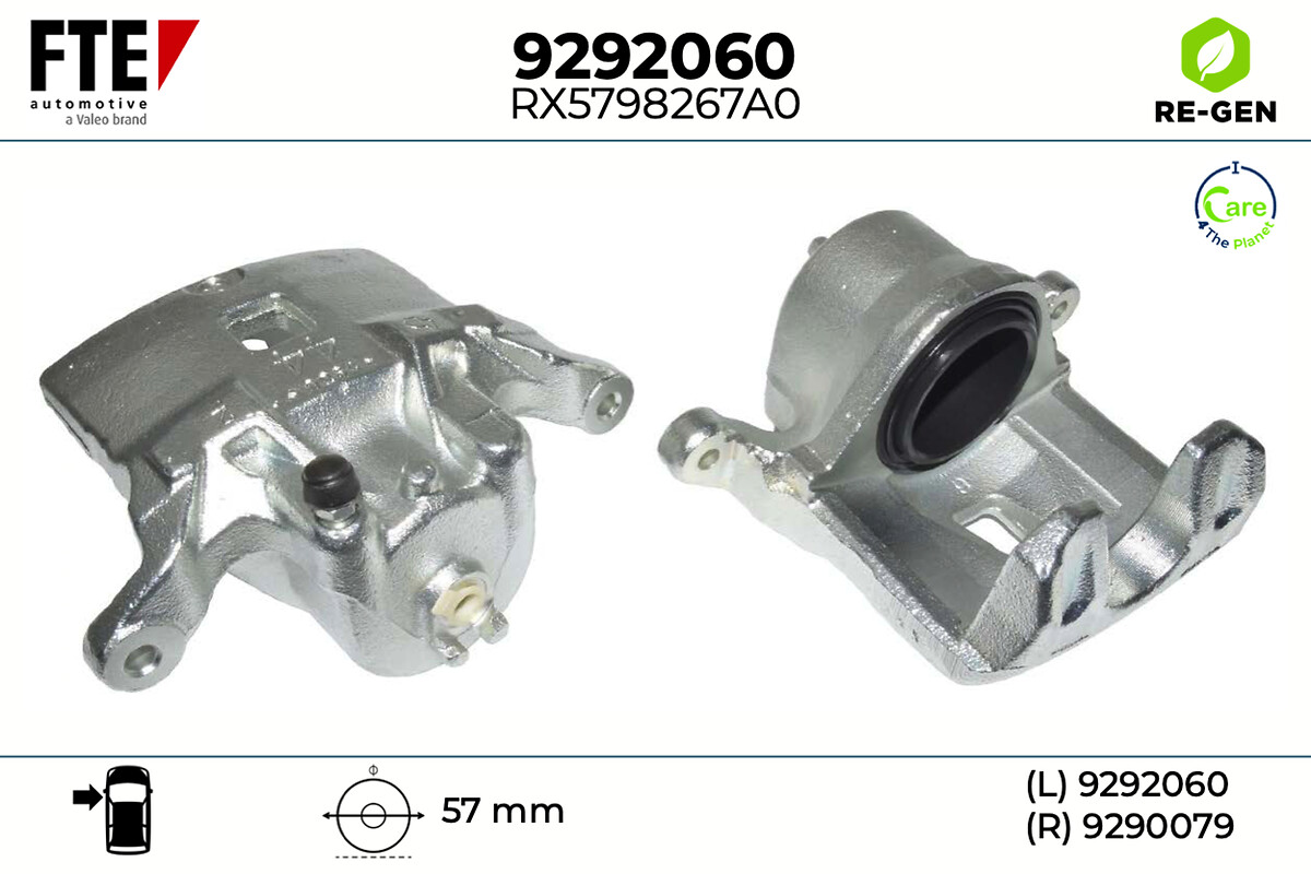 Étrier de frein FTE automotive GmbH ref. 9292060